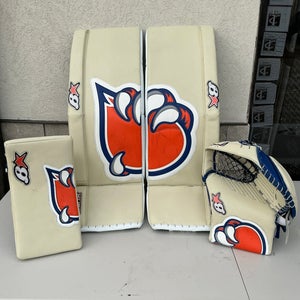 Collin Delia Brian's Iconik Pads Eclipse Gloves Bakersfield Condors Pro Stock (Used) 6001