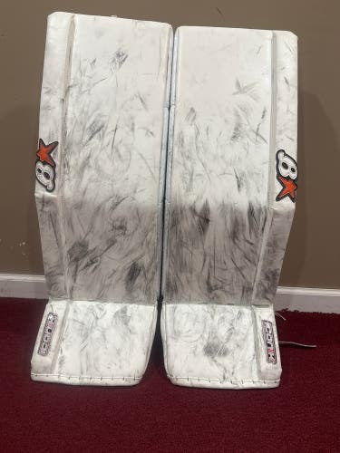34 +1 Brian's Iconik Pro Goalie Leg Pads Pro Stock Item#LHCK