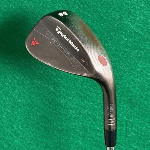 TaylorMade Milled Grind Black 58-SB12 58 Lob Wedge Dynamic Gold Wedge Flex
