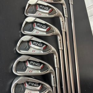 Men's 2011 Ping G20 Right Handed Iron Set Regular Flex Graphite Shaft (Used)
