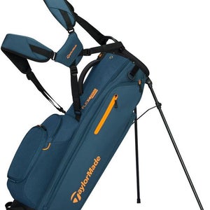 NEW 2026 TaylorMade Flextech Navy/Orange 4 Way Stand/Carry Golf Bag