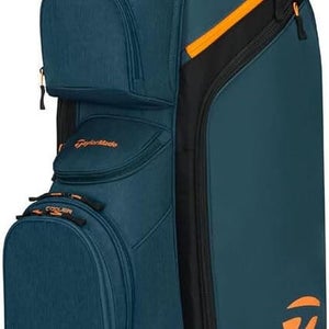 NEW 2026 TaylorMade Cart Lite Navy/Orange 14-Way Golf Cart Bag