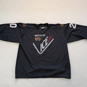 Vintage Molson Ice #94 Hockey Jersey - Black - Size XL
