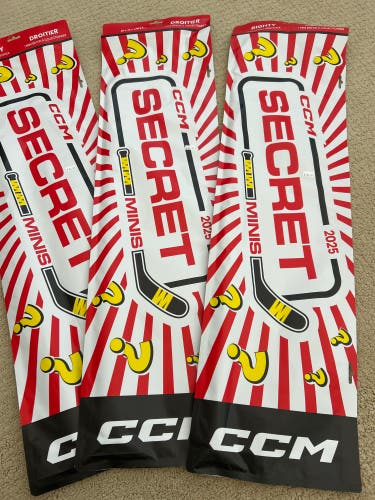 New 2025 CCM Secret Mini Sticks Right Handed Set of 3 Mini Sticks