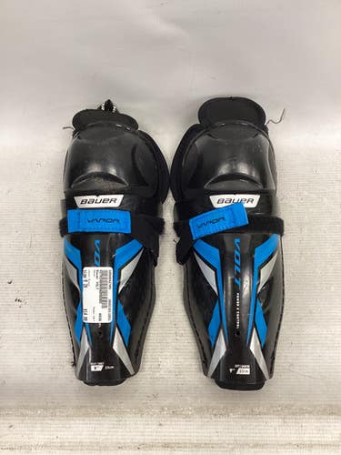 Used Bauer VOLT Youth Shin Guards Black 9" 11851-S000042705