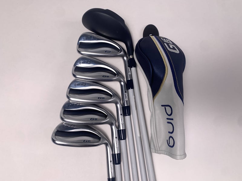 Ping G LE 3 Hybrid Iron Set 6H 7-PW+SW Black Dot ULT 250 Ladies RH Undersize