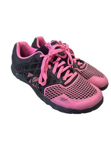 Used Reebok CROSSFIT NANO 4.0 Running/X-Train Shoes W Black And Pink Senior 9 11862-S000092427