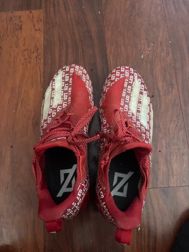 Men's Size 13.0 (W 14.0) Adidas adizero Mid Top Molded Cleats (Used)