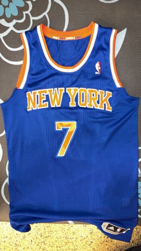 Knicks blue Carmelo Anthony jersey Used)