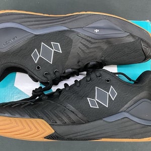 Diadem Mens Court Burst Size 9.5 Black/Gum Court Shoes Worn Once