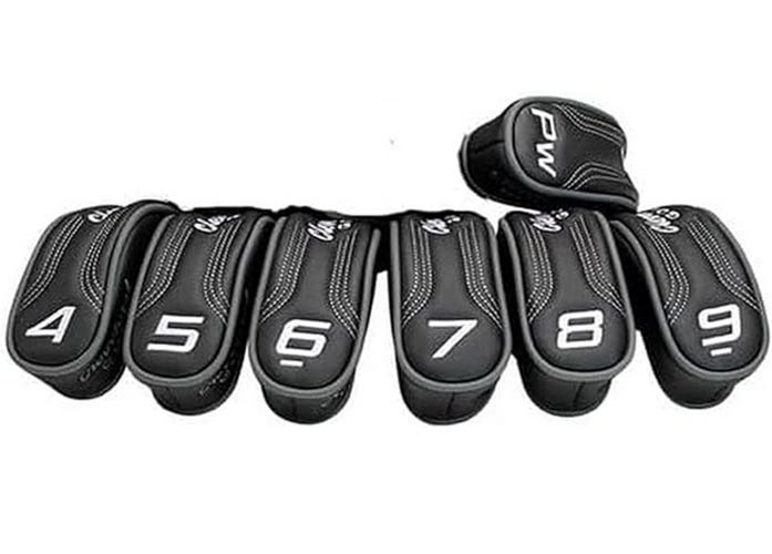 NEW Cleveland Launcher XL Halo Black 4-PW Iron Headcover Set