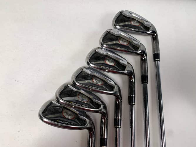 TaylorMade Burner 2009 Iron Set 6-PW+AW+SW 85g Stiff Steel Mens RH NO 9 IRON