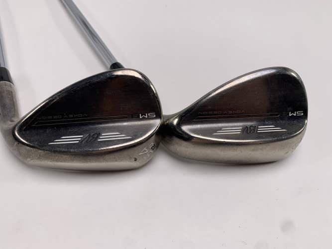 Titleist Vokey SM9 Brushed Steel Wedge Set 54* 12 | 58* 8 Wedge Steel Mens RH