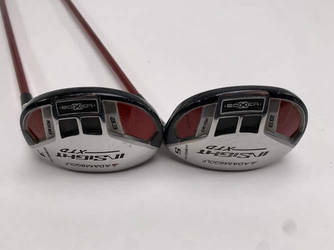 Adams Insight XTD 3 & 5 Hybrid Set 19* 25* Aldila DVS 65g Stiff Graphite Mens RH