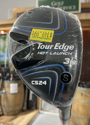 Tour Edge HOT LAUNCH C524 19 #3 Hybrid 39.5" ALDILA ASCENT 60 Stiff Flex RH