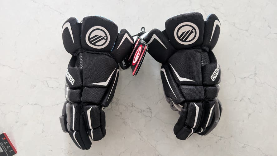 Maverik Charger Lacrosse Gloves 13" (New) and Under Armour Strategy 2 arm pads