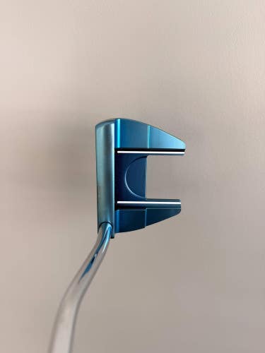 Mizuno M-Craft VI Blue Ion Putter Stock Double Bend 35 +HC MINT