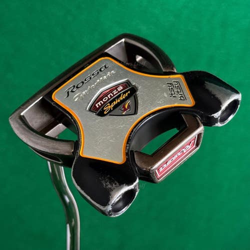LH TaylorMade Rossa AGSI+ Monza Spider Itsy Bitsy 35" Double-Bend Mallet Putter