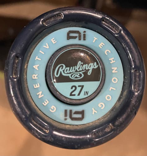 2025 Rawlings Clout AI Alloy USABat Certified Bat (-10) 18 oz 28" (Used)