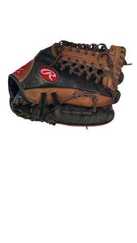 Used Rawlings PREMIUM SERIES BB/SB Glove RH Throw Black 12" 11859-S000028054