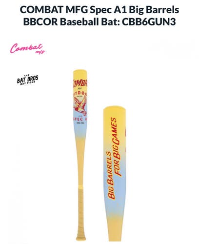 Combat 2026 Performance model Outdoor Special A1 BBCOR Certified Bat (-3) 29 oz 32" (New)