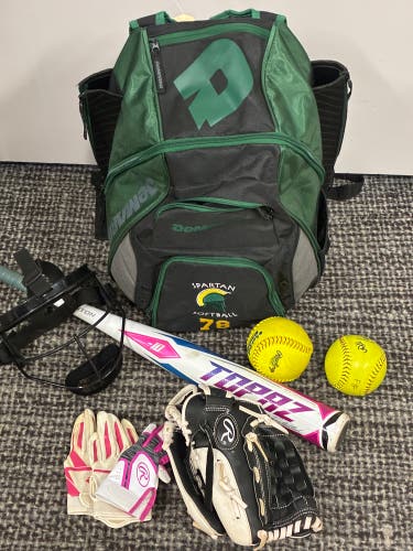 Easton Topaz (-10) 30" Softball Starter Set