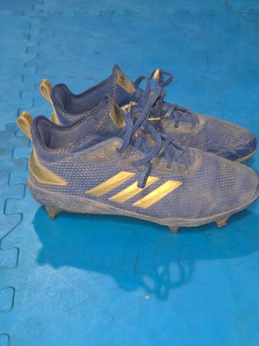 Blue Men's Size M 9.0 (W 10.0) Adult Adidas Low Top (Used)