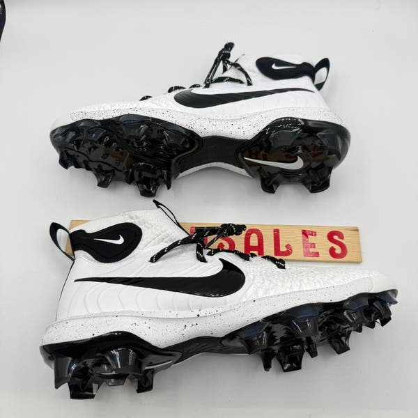 Nike Alpha Huarache NXT MCS White Black Baseball Cleats  display picture 1