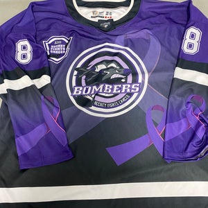 Hockey Fights Cancer game Jersey #8