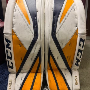 34" 2018 CCM Premier P2.9 Goalie Leg Pads (Used)