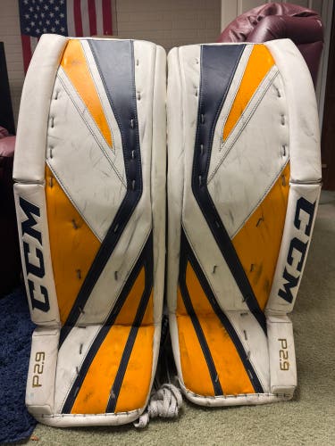 34" 2018 CCM Premier P2.9 Goalie Leg Pads (Used)