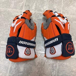 Orange Used Warrior Burn Pro 13" Lacrosse Gloves