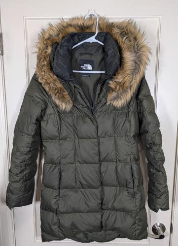 The North Face Dealio 550 Down Parka Puffer Jacket Women's Size: M Green