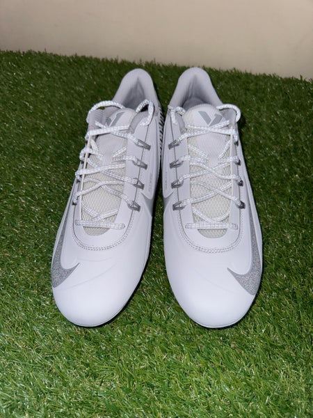 Nike Vapor Edge 360 VC Chrome Silver White Football Cleats Size 9.5 DO6294-100 Nike Vapor Edge 360 VC Chrome White Football Cleats Men Size  main image 2