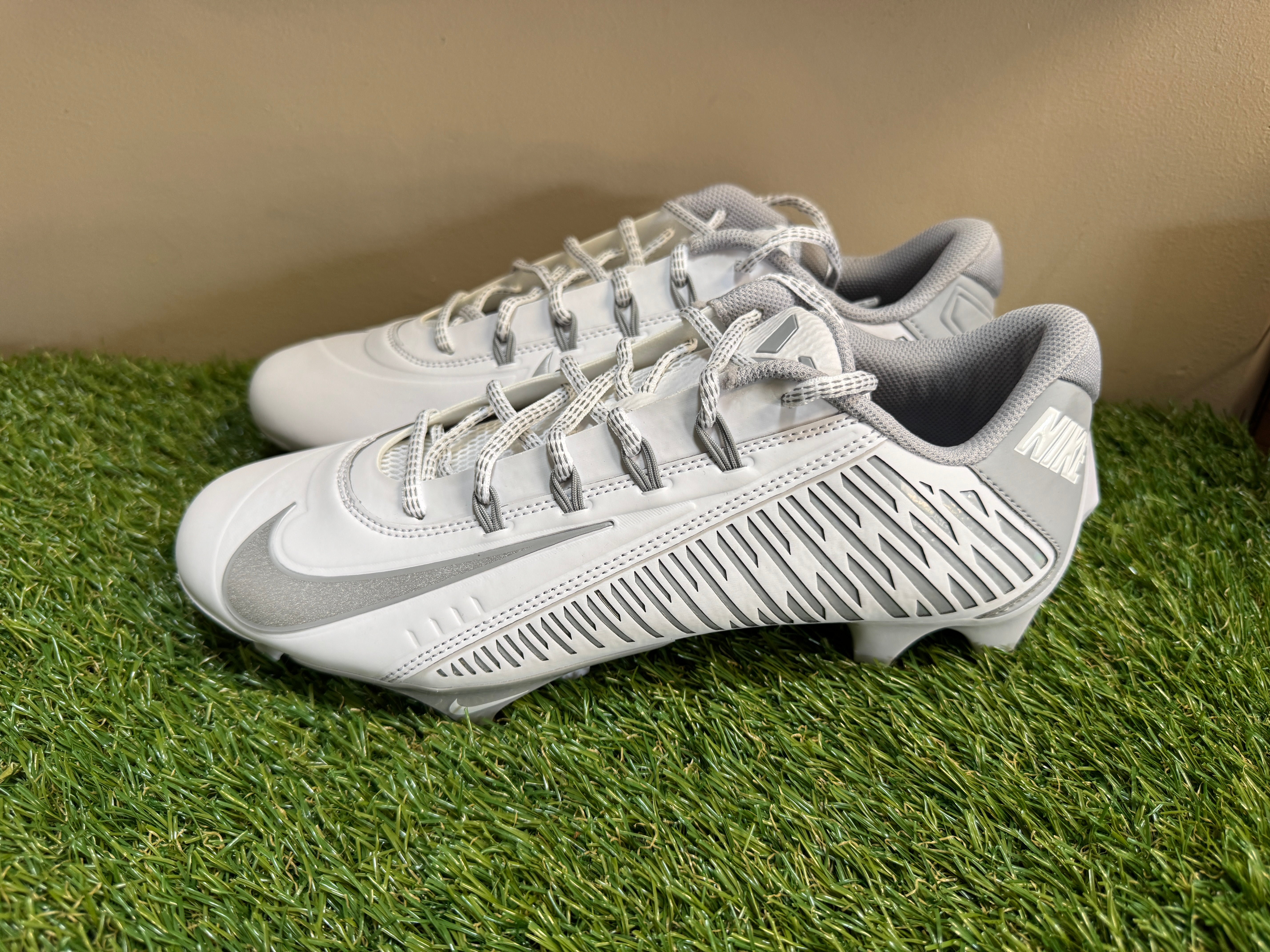 Nike Vapor Edge 360 VC Chrome White Football Cleats Men Size 