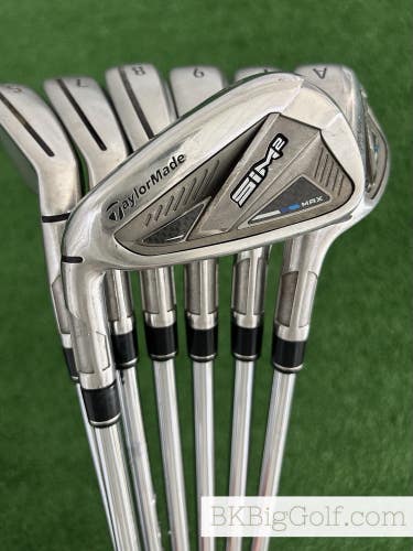 LH Taylormade Sim 2 Max Iron Set 5-A / KBS Max MT 85 Stiff