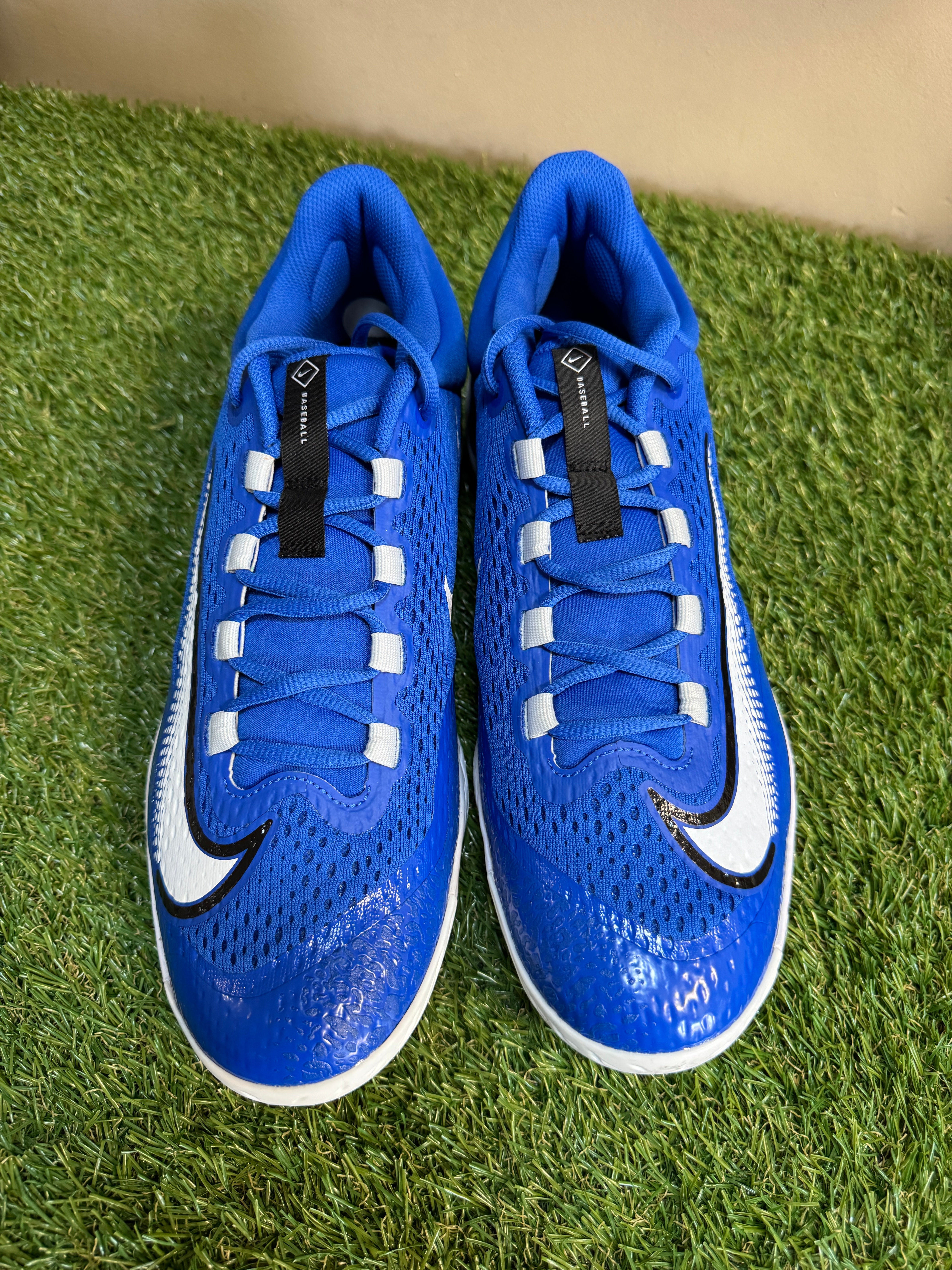 Nike Alpha Huarache Elite 4 Metal Baseball Cleats Blue Mens  display picture 3