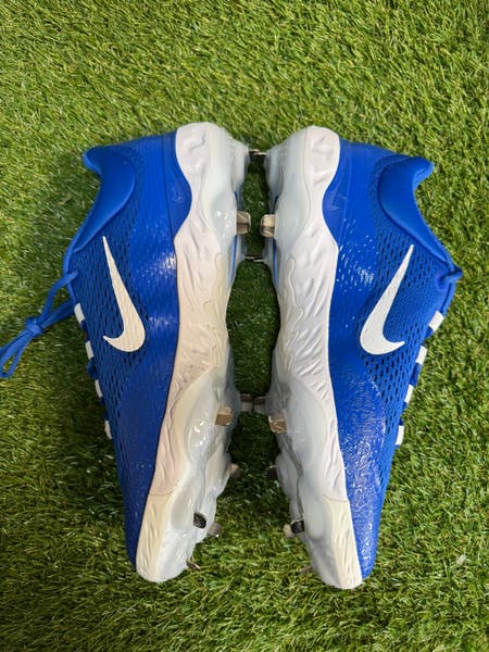 Nike Alpha Huarache Elite 4 Metal Baseball Cleats Blue Mens  display picture 2
