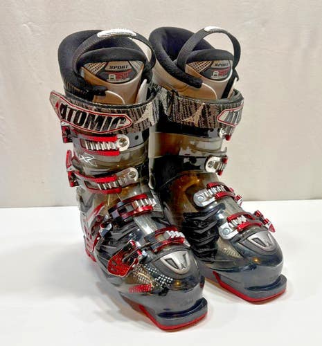 Atomic Hawx 80 Alpine Ski Boots T3 ASY Sport Liners Recco Beacon MDP 26 US 8