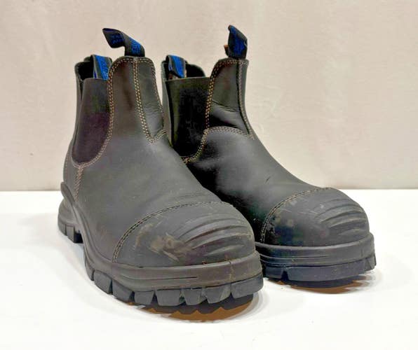 Blundstone 990 Black Leather Steel Toe Chelsea Boots UK 12 US Men's 13 EXCELLENT