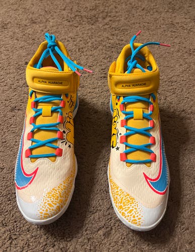 New Nike x RBI Alpha Huarache Elite 4 Baseball Cleats FZ7344-700 Size 12.5 RARE