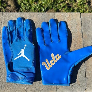 Blue XXL UCLA COLLEGE FOOTBALL Adult Jordan Gloves (New)