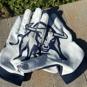 XXL Adult UTAH STATE COLLEGE FOOTBALL Nike Superbad 6.0 Gloves (New)