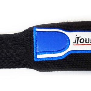 NEW Tour Edge Black/White/Blue 9 Iron/Hybrid Golf Sock Headcover