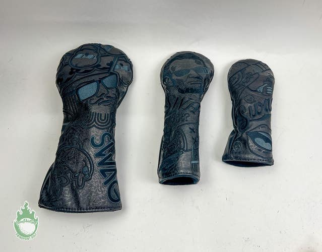 New Unsealed Swag Golf Blackout Greatest Hits Wood Cover Set Headcover