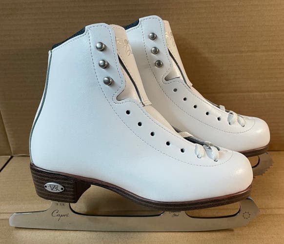 New Riedell Figure Skate Diamond Girls 1 Wide