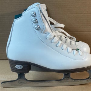 New Riedell Figure Skate Emerald Girls 13.5