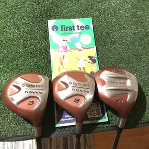 Taylormade Titanium Woods Set 3W, 5W, 21* Taylors FW Regular R-80 Plus Graphite