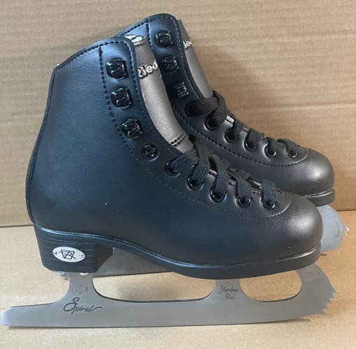 New Riedell Figure Skate Opal Boys Little 10