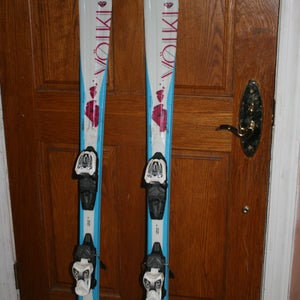 All Mountain 140 cm VOLKL Youth Skis With Marker Adustable Bindings